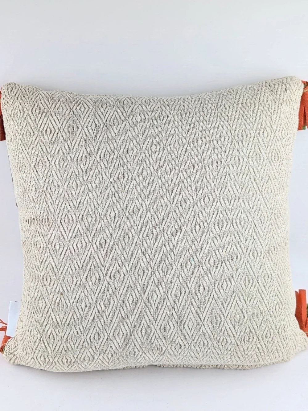 Embroidered Rooster Multicolor Throw Pillow With Removable Cover 16